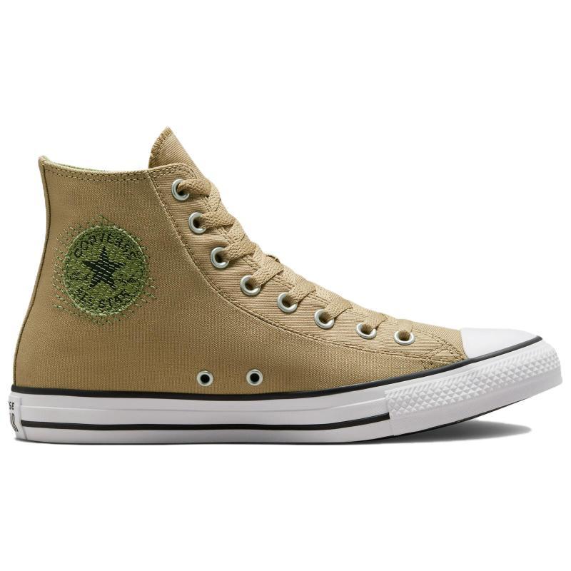 Converse Chuck Taylor All Star Stitched Patch Vintage High Top Espadrilles Unisex Brown Blue