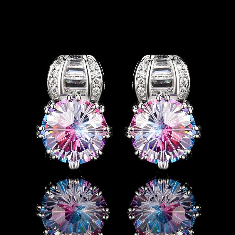 

Jewelry Jewelry Earrings Earrings Jewelry Fireworks Cut Rose Red Lampa Green Fashion Light Luxury Versatile Fresh