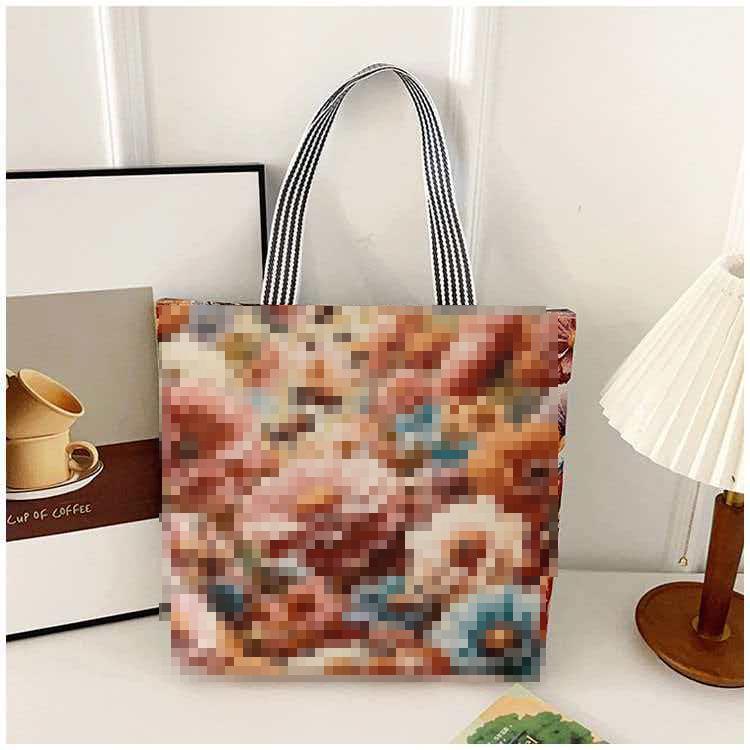 Pfau Ethnische Canvas Schultertasche - Damenmode Tote mit großem Fassungsvermögen