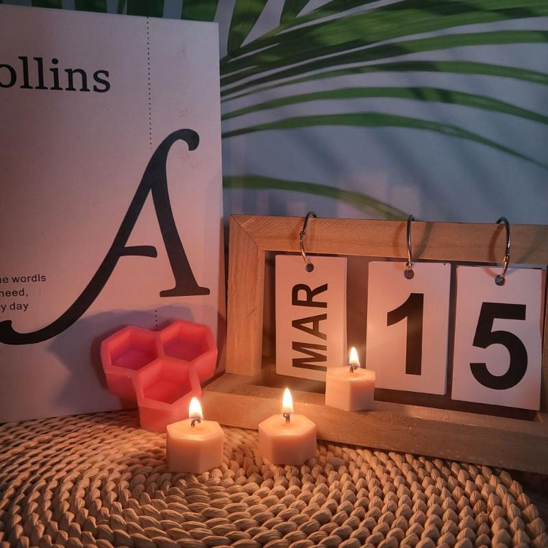 Honeycomb Candle Molds Honeycomb Resin Molds for DIY Candle Soap Chocolate Cake Fondant Decorations Room Decorations