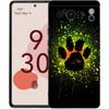Phone Case For Google Pixel 6 7 8 9 Pro XL 8A 7A 6A Black Cover Soft Shell Dog Footprint Paw Cute