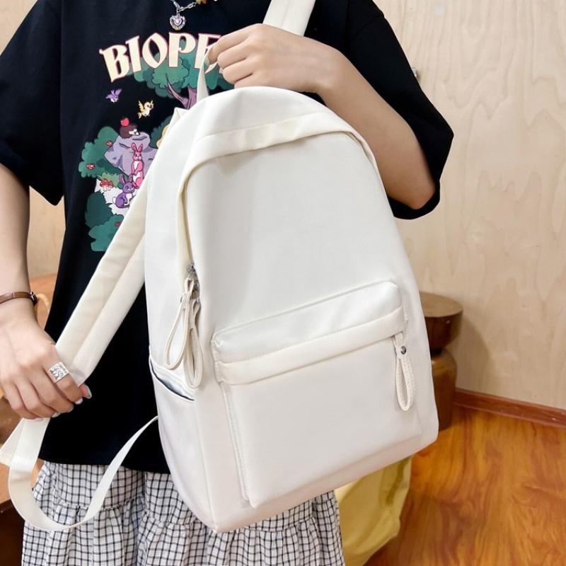 New Simple Ultra-Light Women'S Large-Capacity Backpack For Primary And Middle School Students