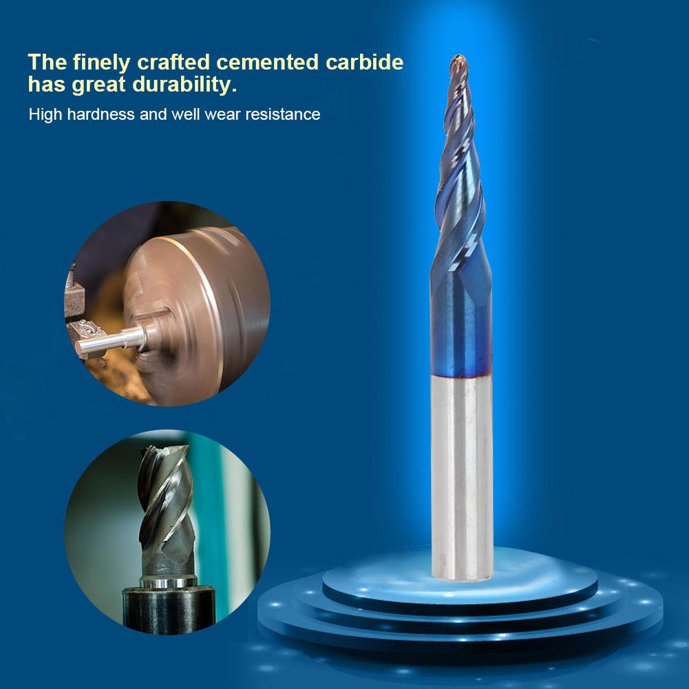 1 Pcs End Mill Tungsten Cemented Carbide 2T Coating Milling Cutter(R0.75*20*D6*50)