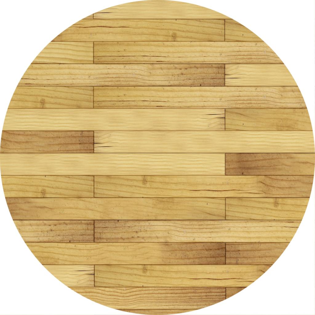 Wooden Pattern Round Area Rug, Soft Chenille Anti Slip Circle Carpet for Living Room, Bedroom, Bathroom, Home Floor Mat Decor