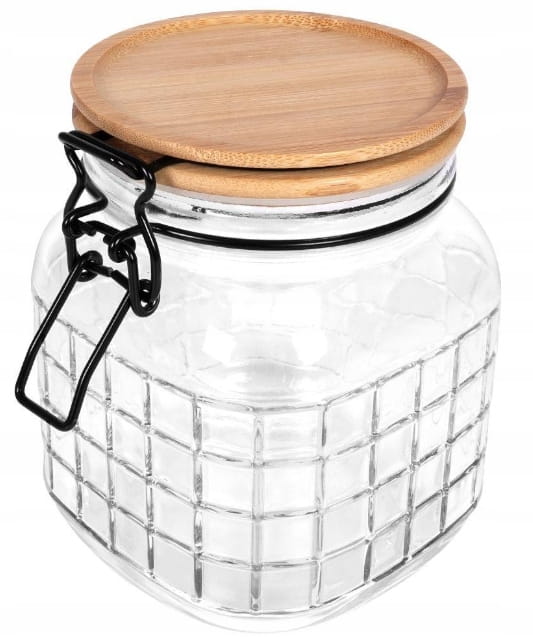 Jar with Bamboo Lid - Universal Storage Container