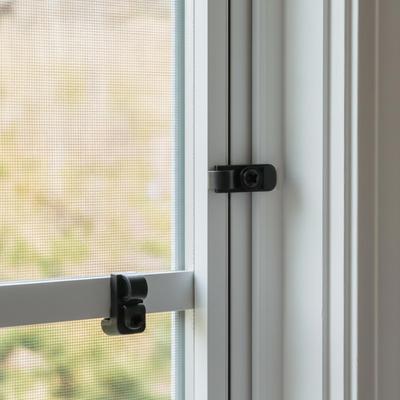 Cleme pentru Plasa de Fereastră 12 Bucăți Rezistente Fixare Sigură Cadru Cleme de Fixare pentru Fereastră de Furtună pentru Casă Cămin Birou Apartament