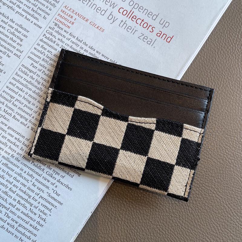 Женский узкий держатель для карт из холста Weipelu