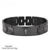Bracciale Trendy da Uomo in Acciaio Inossidabile e Titanio Europeo e Americano