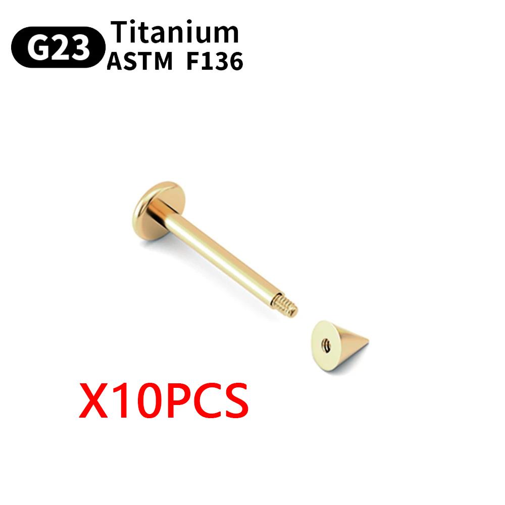10 Stück Augenbrauen Piercing Schmuck Labret Lippenstecker G23 Titan Septum Piercing Nasenring C-Stab Körperschmuck Für Frauen