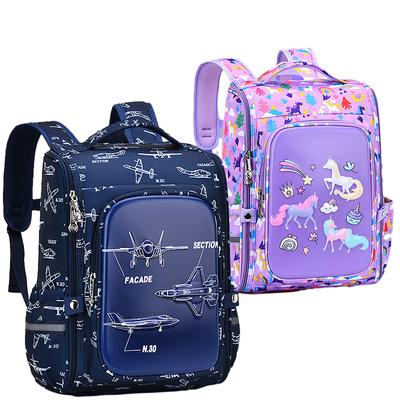 Primary School Students 3D Cartoon Schoolbag Male 1-6 Grade One-piece Open Large-capacity Children's Bag