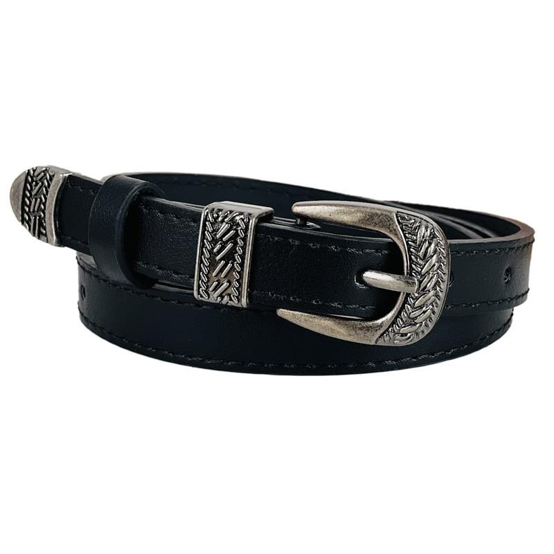 Retro Women Vintage Decorative Jeans Strap Buckle Waistband Streetwear Casual