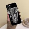 Elephant Mandala Aztec Phone Case For iPhone 17 Pro Max 14 13 12 11 15 16 Pro Max mini Plus 16e 17 Air Cover Funda