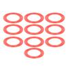 10 Pcs PET Double Sided Tape Strong Viscosity Waterproof Firm Fixation Red PET Mounting Tape