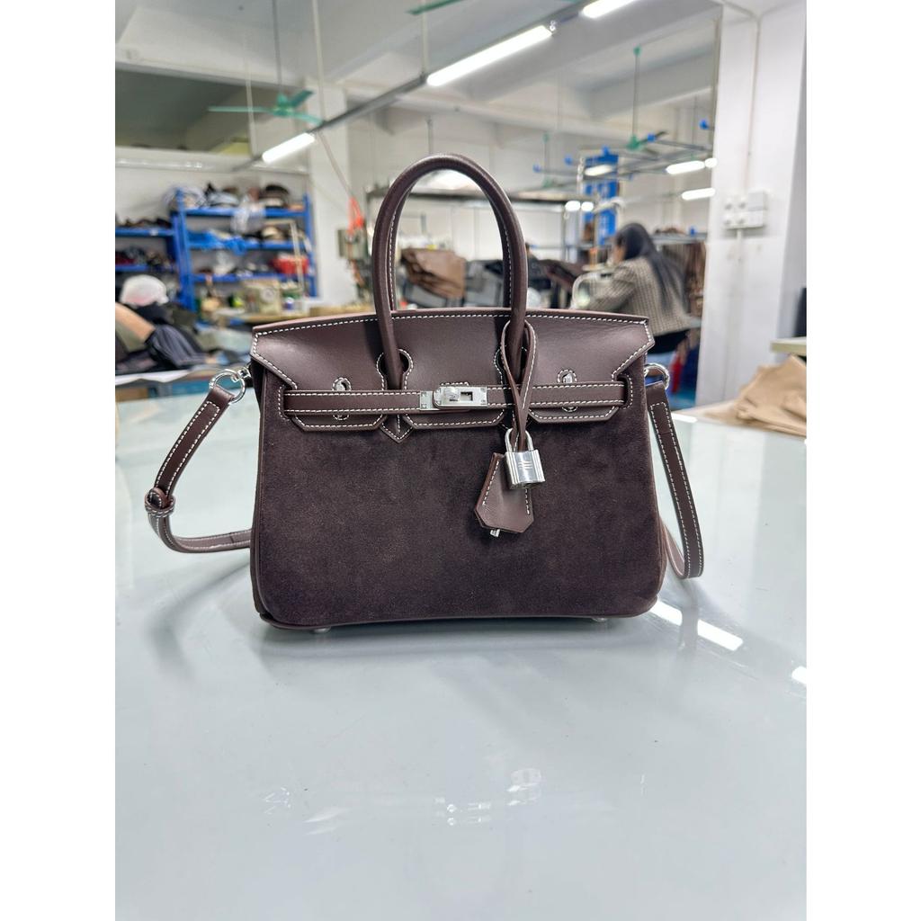 Suede Anti-Suede Frosted Cowhide 25/30 Commuter Leather One Shoulder Oblique Span Handbag A Le Bag
