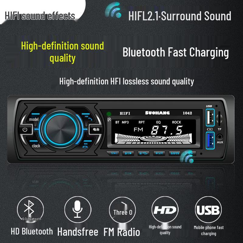 Stereo auto Bluetooth inteligent cu control vocal pentru mașini/camioane