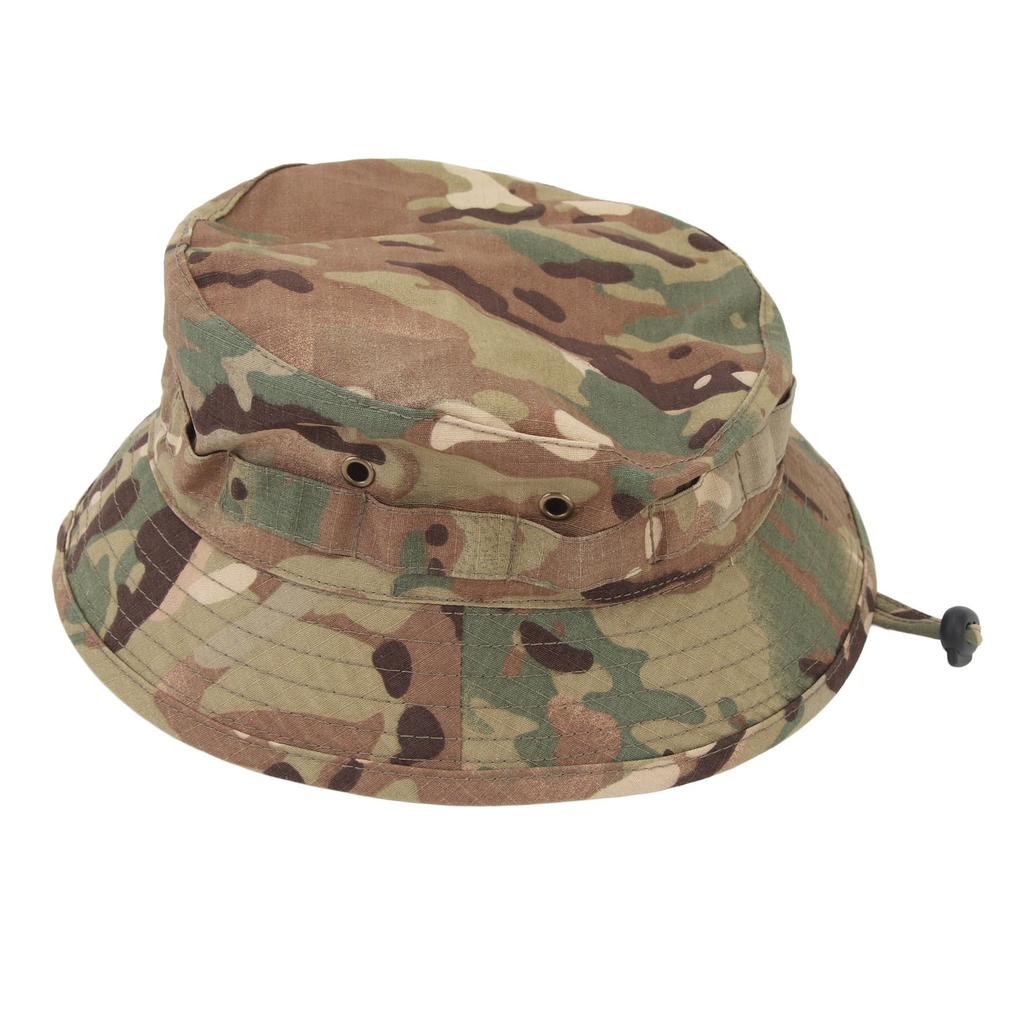 Boonie Hat with Adjustable Buckle Short Brim Waterproof Oxford Fabric Bucket Hat for Fishing Trips