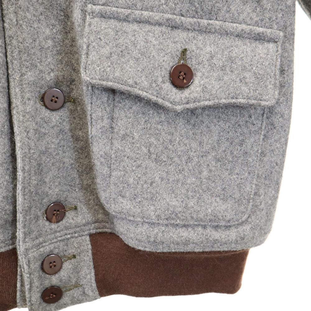 LOST WORLDS Made In USA Melton Jacket M Gray Men's Used