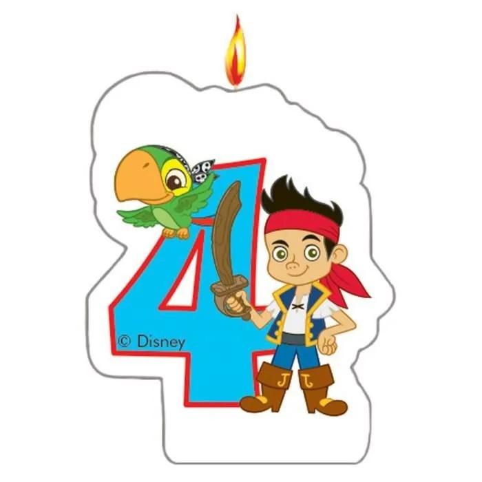 Jake And The Never Land Pirates Yo Ho 4th Birthday Candle