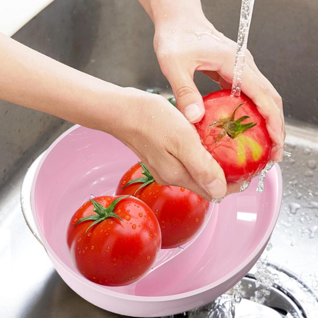 Snail-Shaped Drain Basket Automatic Cleaning Basket Fruit Plate Filter Household Food Grade Fruit Washing kitchens accessories