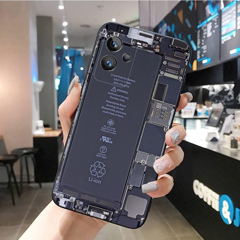 Akku Leiterplatte Handyhülle für Realme GT 2 Pro X2 Pro XT C25S 9 8 7 6 Pro GT Master C3 C21 C21Y C11 C35 C31 X3 SuperZoom