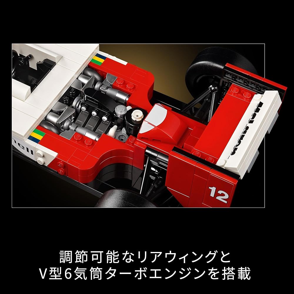 LEGO Icons McLaren MP4/4 & Ayrton Senna Toy Building Blocks Vehicle Model for Adults 10330