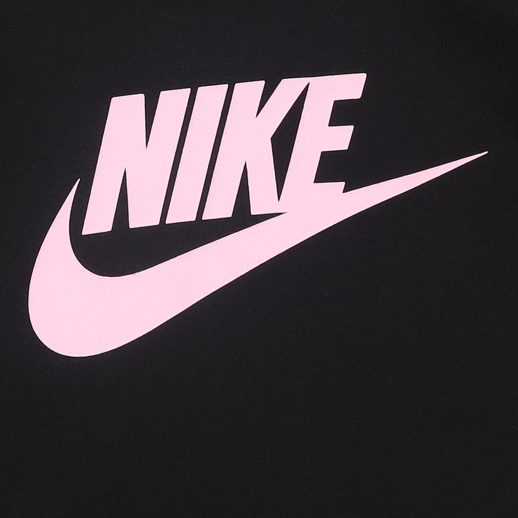 Nike Sportswear Essential Women's Fleece Hoodie Black Pink For Women DJ4127-010
