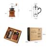 Kaffeekannen-Set mit Handkurbel, Kaffeemühle, French Press Kanne, Kaffee-Geräte Geschenkset