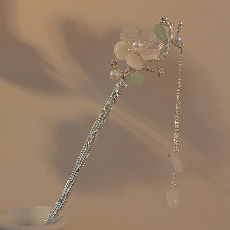 

Китайская заколка-кисть «Четыре сезона»: Ханьфу в древнем стиле с пресным жемчугом и классическим ципао из Цзяннаня, аксессуар для волос