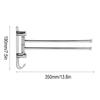 Stainless Steel Towel Rack Wall Mounted Swivel Towel Bar Rotary Towel Rack  Bathroom Holder