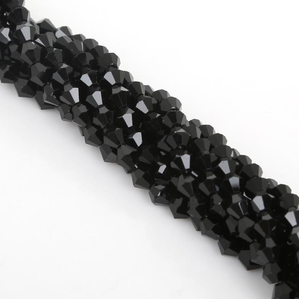 6mm DIY Colored Glass Crystal Pointed Beads for Jewelry and Phone Chain Accessories