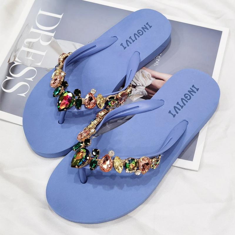 Modisch passende Outdoor-Flip-Flops für Damen, sexy Hausschuhe, Keksdekoration, lässige Hausschuhe, Damenmode, Sommer