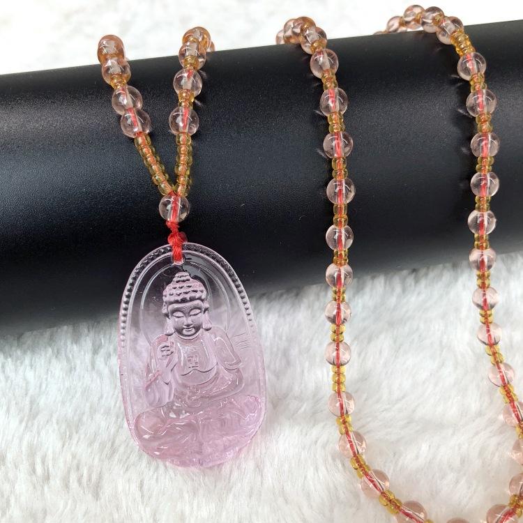 

Обсидиан Натуралистический Кулон Будды Ожерелье Пустота Скрытый Великое Солнце Татхагата Великий Тренд к Самантабхадре Бодхисаттве Мужской Год Быка Тигра Лошади Женский