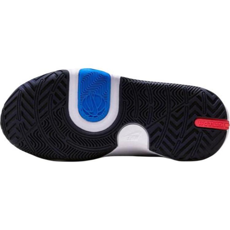Nike Team Hustle D11 GS White Photo Blue Light Lemon Twist Kids Sneakers Bright-Crimson DV8996-105