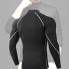 2025 Men's High-Neck Quick-Dry Training T-Shirt - Autumn/Winter Breathable, High-Elastic Fitness Wear