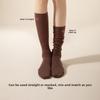 Solid-color Minimalist Pile Socks - Warm and Thick Winter and Autumn Wool Socks, Comfortable and Durable, Trendy Long-legged Socks