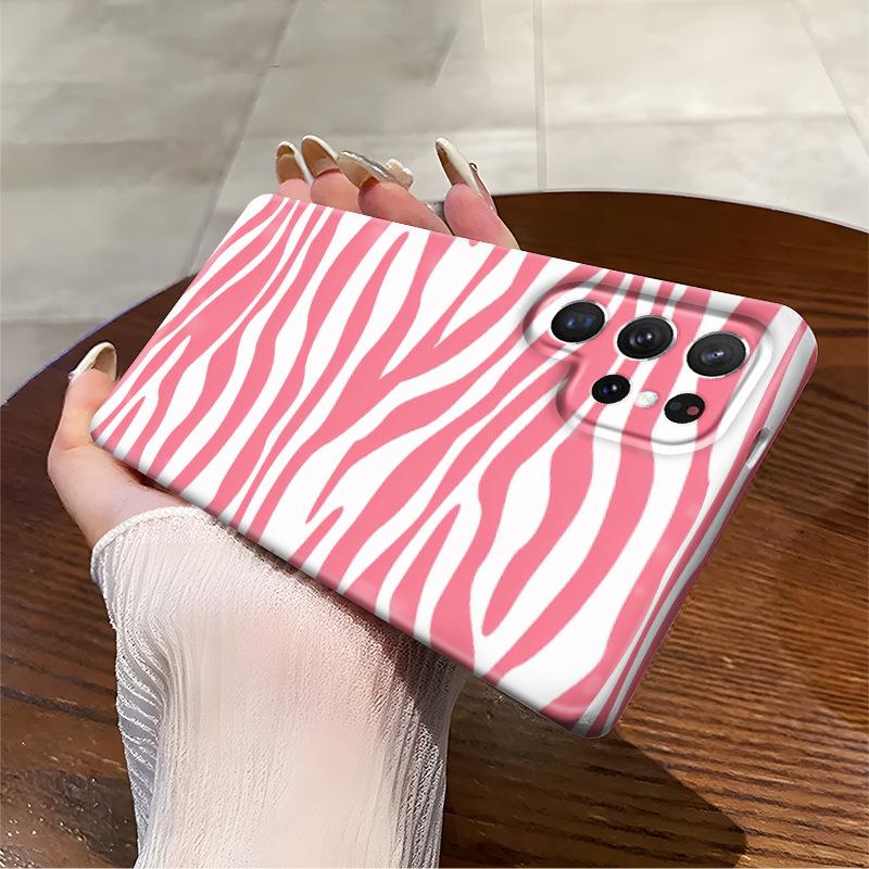 High-value pink and white stripes are suitable for Samsung Galaxys25 mobile phone case women's s22 + hot-selling s24 film