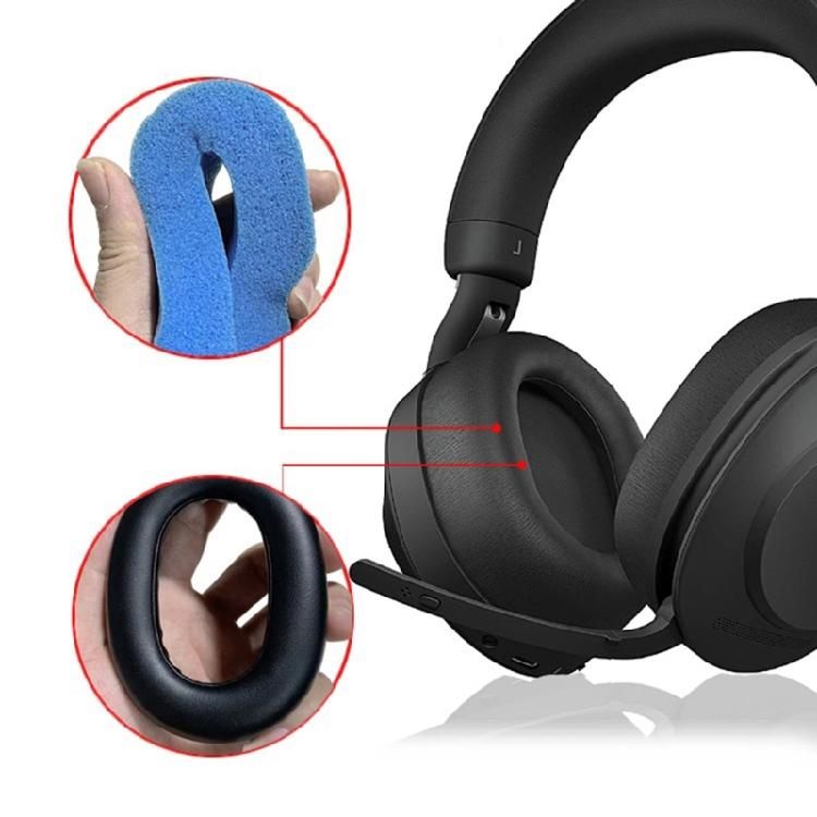 1Pair Ear Pad Headsets Earmuffs for Evolve2 85 Wireless Headphones Earpads Ear Pad Sponges Cushions Cover