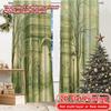 2pcs, 2D FLAT PRINTING Curtains (Without Rod) Arc De Paris Modern Fashionable Curtainments During the Christmas Holiday