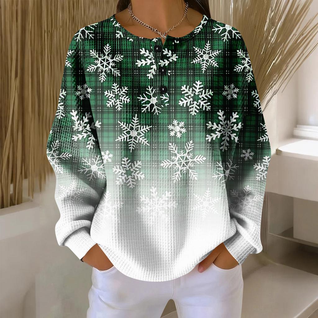 Women's Casual Shirts Long Sleeve Tops Button Up V Neck Loose Knit Fall Favorites For Women