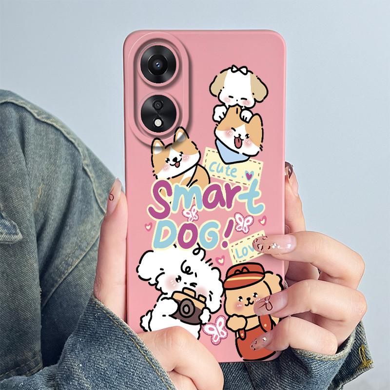 For OPPO A78 4G Phone Case CPH2565 Cover Soft Silicone Cute Panda Flower Boys Girls Painted Shell Funda Protective Casing Coque