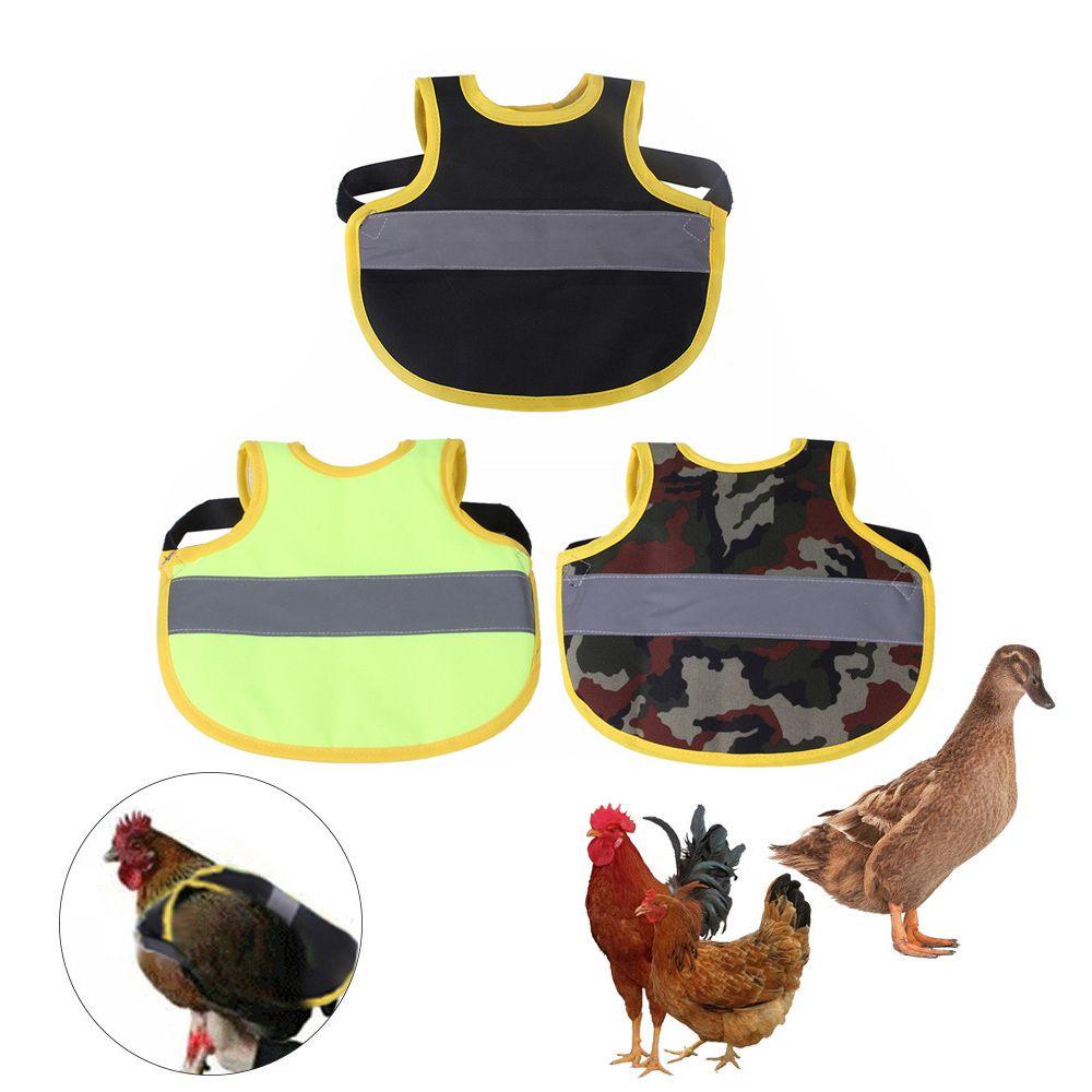 

Breathable Polyester Duck Pet Clothing Chicken Reflective Vest Night Protective Saddle