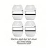 4Pcs Car Door Lock Cover Stainless Steel Protection Accessories Stickers For BMW G80 G06 G07 G42 G14 G15 G16 F82 F20 F21 F83 M2