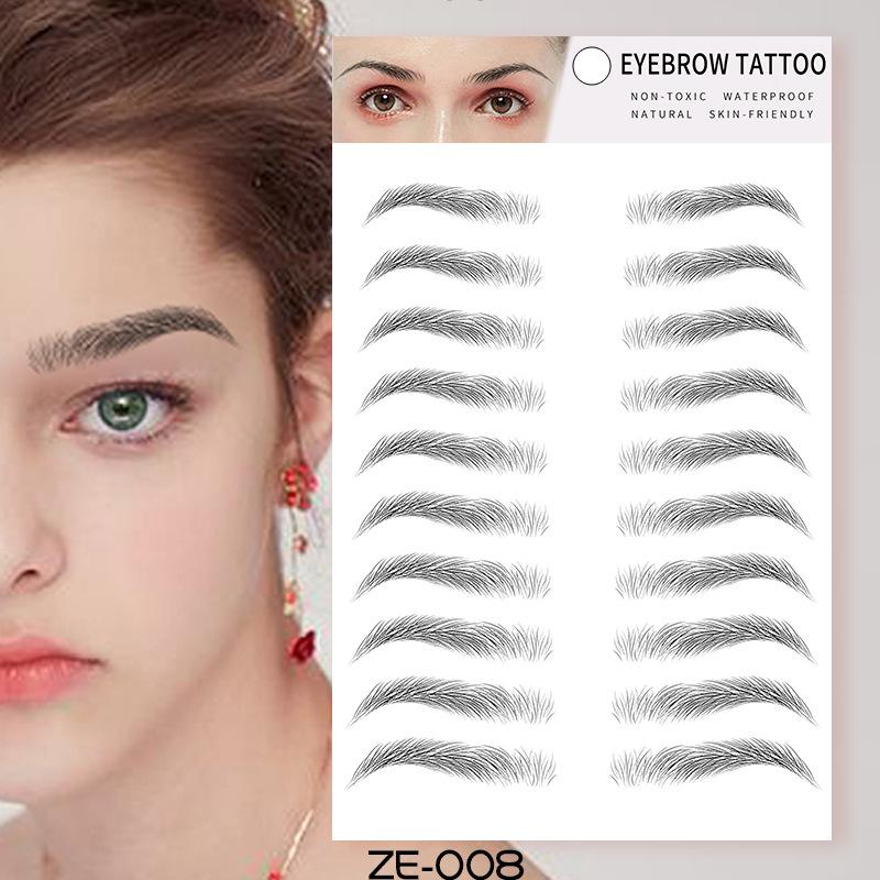 Eyebrow Sticker 6D Simulated Eyebrow Sticker Ecological Bionic Eyebrow Lazy Eyebrow Sticker Template Eyebrow Sticker Eyebrow Tattoo Sticker