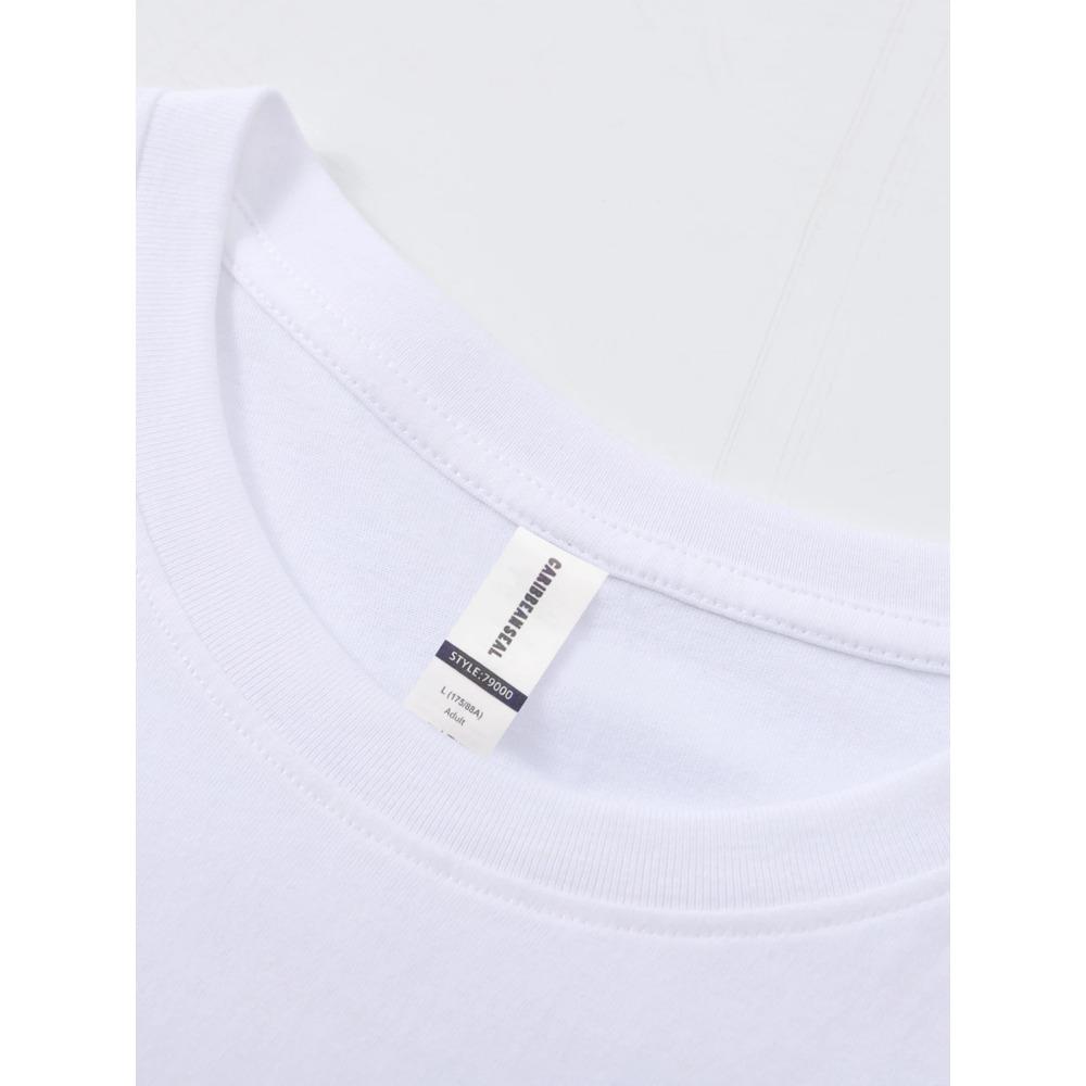 Mens T-Shirt Summer Breathable Casual T Shirts Trendy Crewneck New Tees Tops Loose All-Match Man Streetwear