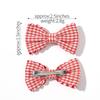 4Pcs/Set Candy Color Mini 2.5" Sweet Bows Hair Clips for Baby Girls Lovely Plaid Hairpins Hairgripes Headwear Hair Accessories