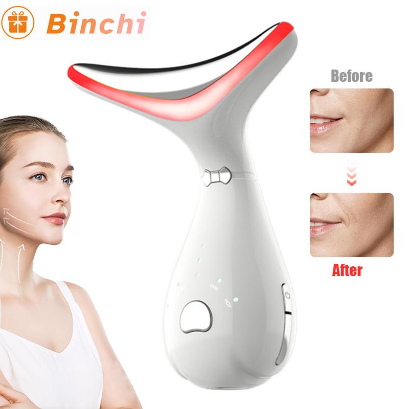4 Color Facial Neck Massager Beauty Device Face Lifting Double Chin Remover Anti Wrinkle Tightening Facial Skin Care Beauty