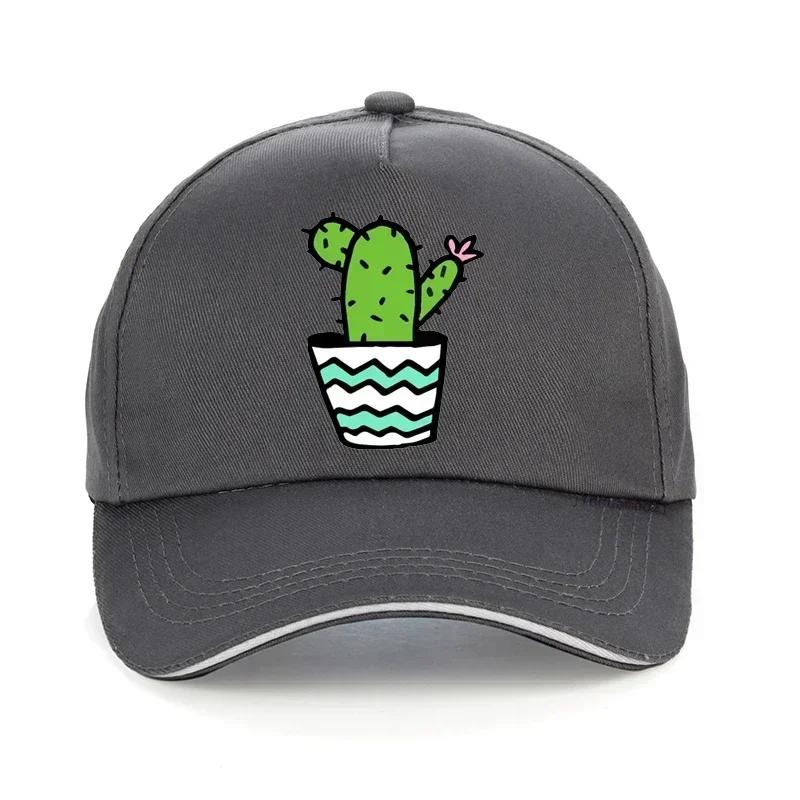 Cartoon eleUnisexts CACTUS Print Baseball Cap Lovely Girl Sun Hat Fashion Summer Unisex woUnisex Snapback Hats