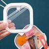 1PC Desktop Miscellaneous Plastic Storage Box Multifunctional Press Type Cotton Swab Box Storage Box Hair Clip Storage Box Coins