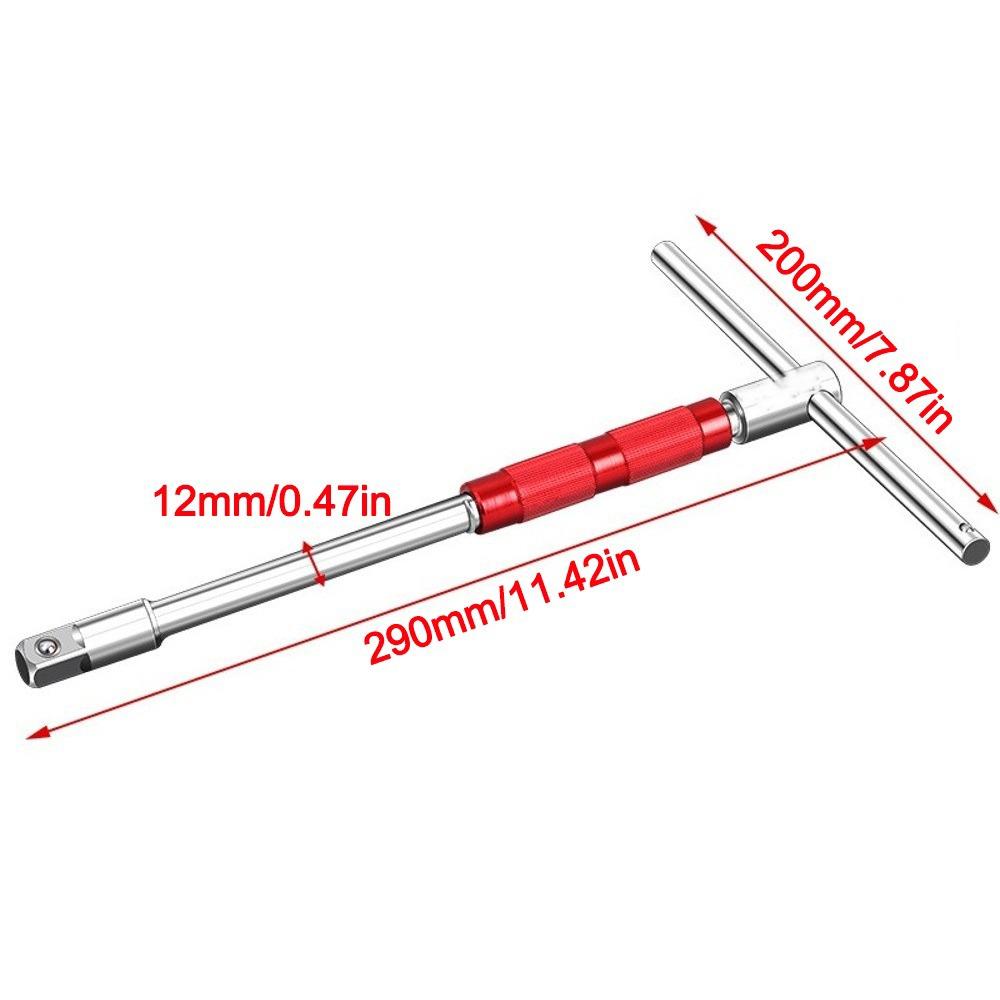 New Multifunctional T-Handle Wrench Set Universal Replaceable Hex Allen Spanner Repair Wrench