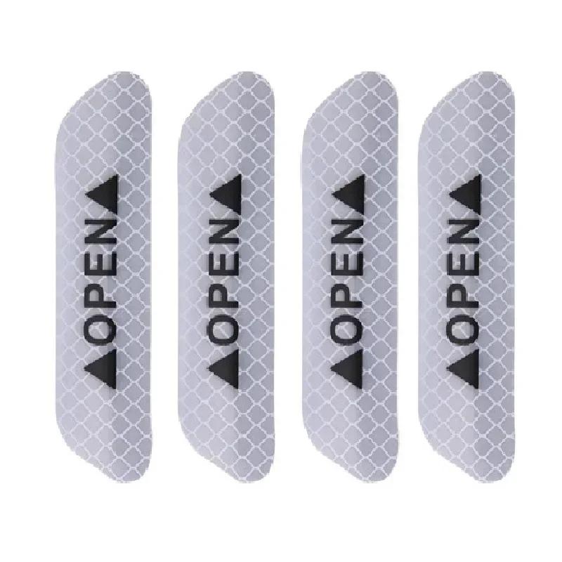 

4 шт. светоотражающая наклейка на дверь автомобиля, предупреждение о безопасном открывании, светоотражающая лента, наклейка, автоматическое украшение интерьера и экстерьера, аксессуары